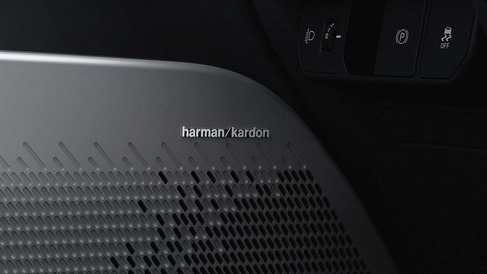 Harman Kardon-högtalare i dörren på Kia EV2 hos Bylunds Bil i Karlshamn